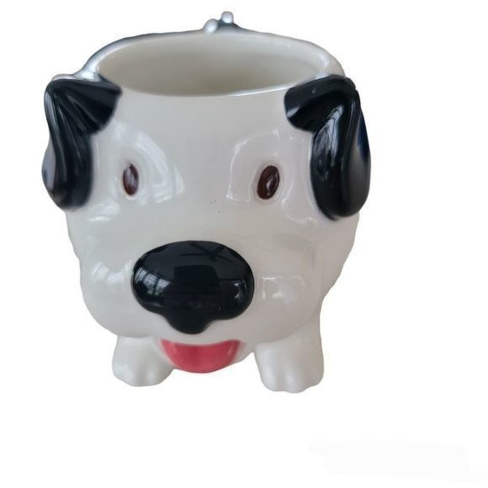 MUD PIE dog puppy coffe cup mug SOME DAYS YOU'RE THE DOG SOME DAYS THE HYDRANT‎